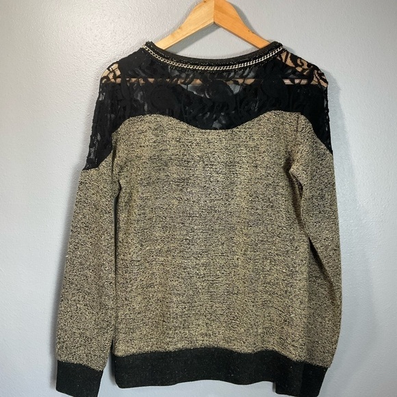 Miss Me Long Sleeve Shirt Lace Pullover Sweater Women’s size Small - Picture 6 of 6